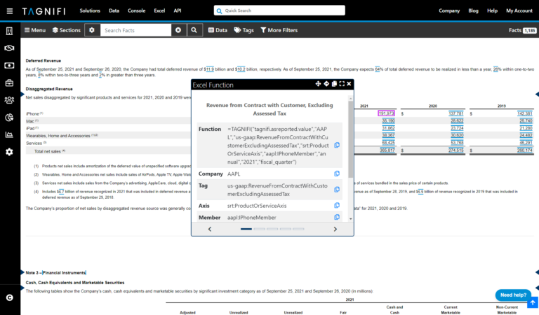 Introducing TagniFi Footnotes And As Reported TagniFi